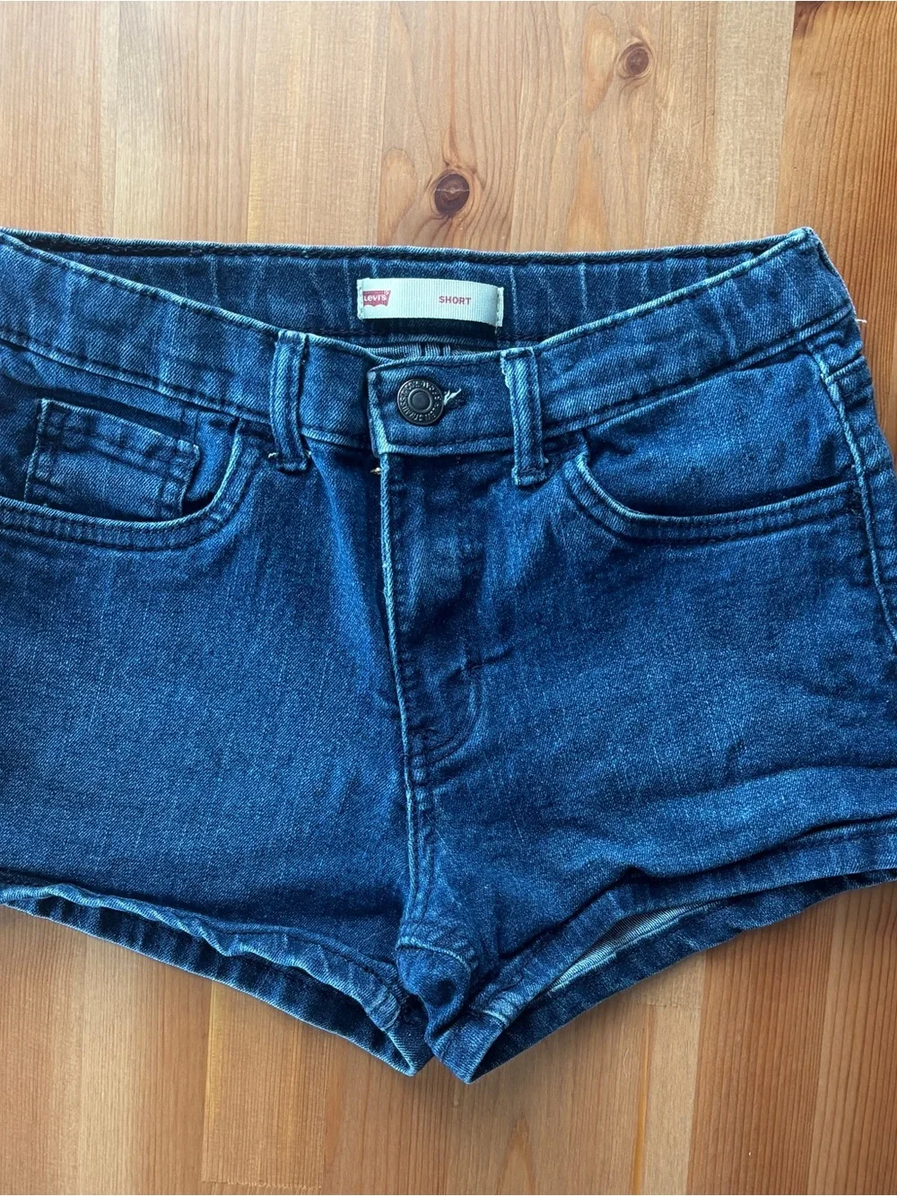Girls Levi's Dark Blue Denim Shorts